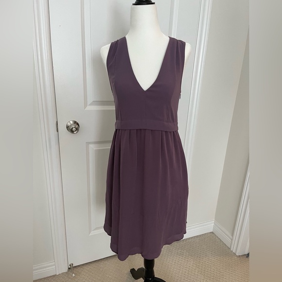 Aritzia purple silk dress - Picture 1 of 10